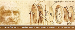 Portret Leonarda da Vinci i rysunek mechanizmu zębatego.