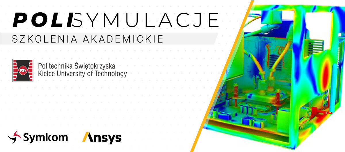 POLISymulacje, szkolenia akademickie Politechniki Świętokrzyskiej. Symulacja komputerowa układu elektronicznego.