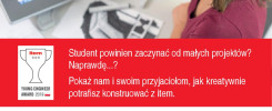 Kobieta uśmiecha się, rysując na ekranie dotykowym. Konkurs Young Engineer Award 2018.
