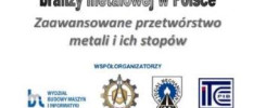 Plakat konferencji "Problematyka funkcjonowania i rozwoju branży metalowej w Polsce".